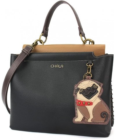 Charming Satchel - Pug - Black $30.00 Satchels