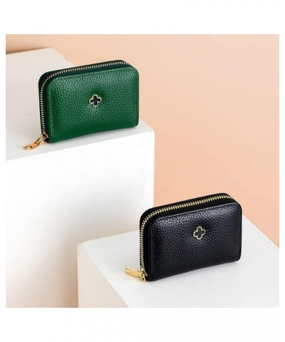 Genuine Leather Zipper Multi-Card Position Wallet First Layer Cowhide Organ Card Holder Purse Cute Coin Pocket Women Clutch B...