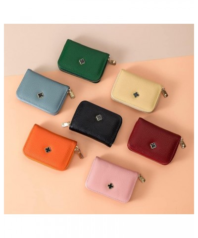 Genuine Leather Zipper Multi-Card Position Wallet First Layer Cowhide Organ Card Holder Purse Cute Coin Pocket Women Clutch B...