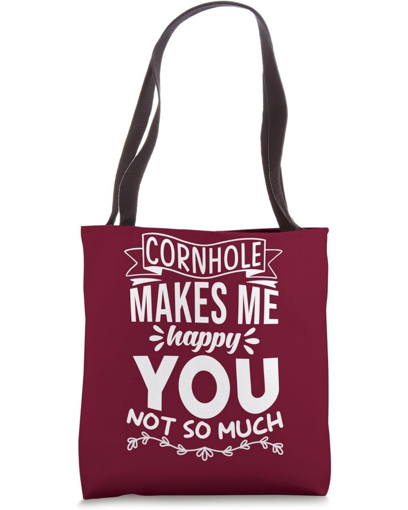 Cornhole Makes Me Happy You Not So Much - Funny Cornhole Tote Bag $16.23 Totes