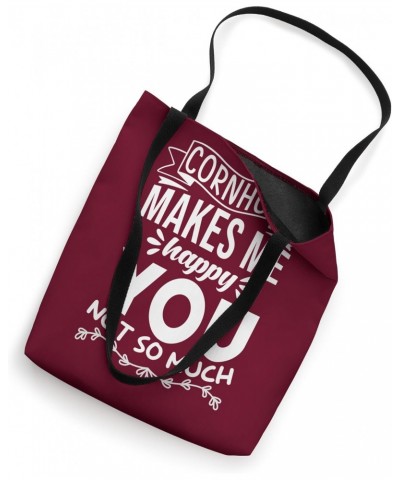 Cornhole Makes Me Happy You Not So Much - Funny Cornhole Tote Bag $16.23 Totes