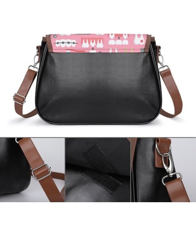 Small Crossbody Handbags for Women, Stylish Leather Casual Purse PU Leather Travel Shoulder Bag with Adjustable Strap Style(1...