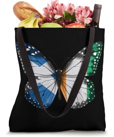 Scottish Ivorian Flag Butterfly Tote Bag $11.46 Totes