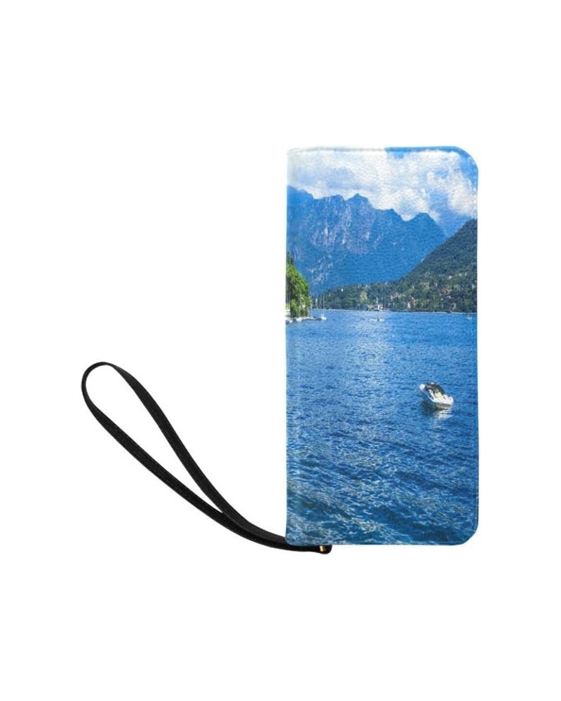 Mountain Landscape Womens Clutch Wallet Large Wristlet Zipper Clutch Large Travel Purse Design 6 $18.79 Clutches