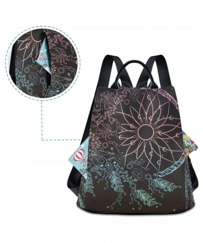 Dreamcatcher Moon Stars Boho Backpack Purse for Women Anti Theft Casual Shoulder Bag Fashion Ladies Travel Bags $17.22 Backpacks