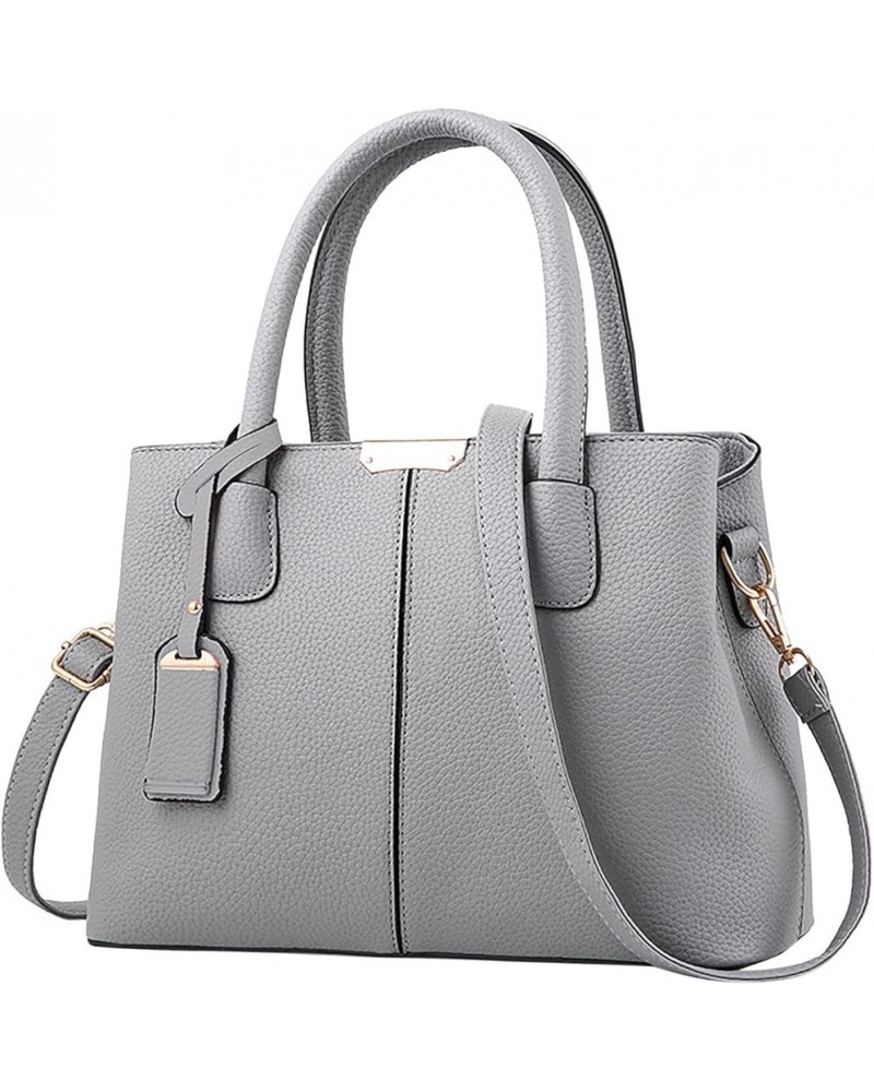 Handbag For Women Roomy Fashion Womens Handbags Ladies Purse Satchel Shoulder Bags Tote Handbag Hangers for Grey $23.40 Totes