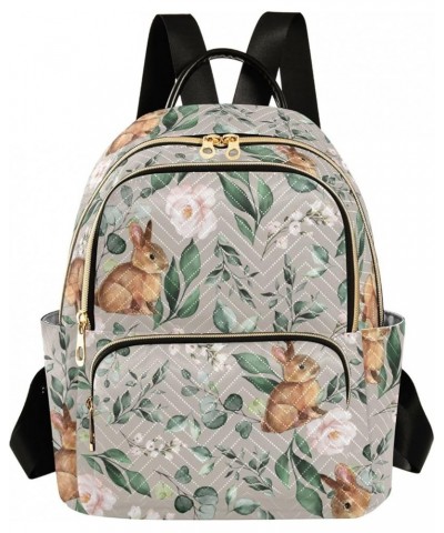 Mini Backpack Purse for Women Lightweight Girls Small Size Cute Rabbit Floral Flower School Teens College Traveling Small $16...