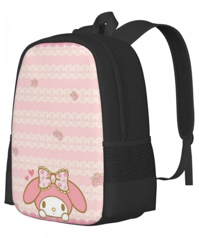 My Bunny Melody Backpack Cartoon animetion Backpacks Double Shoulder Bag Travel Bag Gift For Woman My-07 17 Inch(With Keychai...