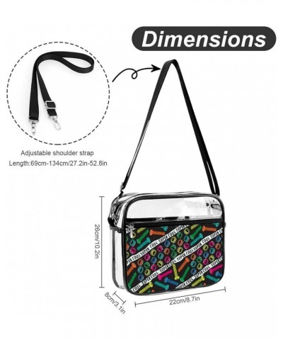 Universe-with-planets Clear Crossbody Shoulder Purse Bag for Men Women, Stadium Clear Messenger Bag Style-1 $14.24 Crossbody ...