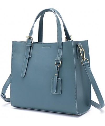 Top Handle Handbag for Women Genuine Leather Shoulder Bag Retro Crossbody Bag Adjustable Shoulder Strap Tote Bag Blue $38.12 ...