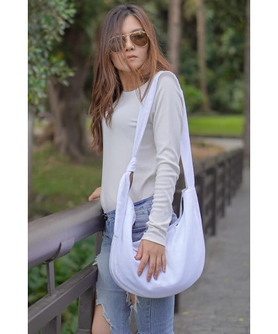 Women's Crossbody Handbags Hippie bag Hobo Bags for Women Shoulder Sling Bag Hippie Tote Bag Hippie Purse White $9.66 Hobo Bags