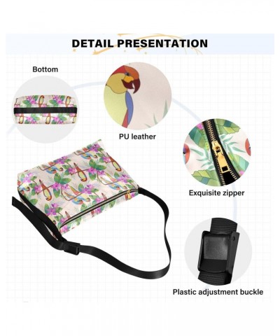 Cute Macaw Soft PU Leather Shoulder Bag for Women Stylish Ladies Crossbody Purse with Zipper Closure Handbag Wallet for Gift ...