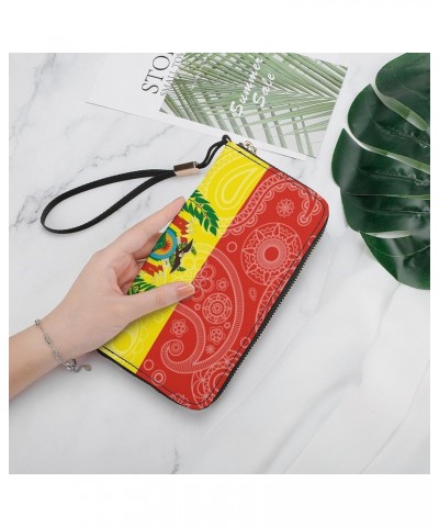 Bolivia Paisley Flag Fashionable Handheld Wallet Credit Card Change Handbag Travel Purses Money Organizers Cell Phone Bag $18...