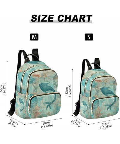 Plank Scratch Ocean Coral Penguin Women's Fashion Travel Backpack, Fashionable Women Backpack, Women's Travel Backpack, S Vin...