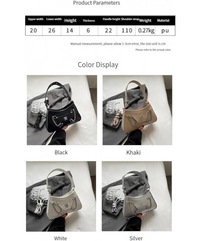 Y2K Top Handle Handbag for Women, Grunge Trendy Chic Shoulder Bag Tote Crossbody Bag Daypack Aesthetic Sling Purse Bag Black ...