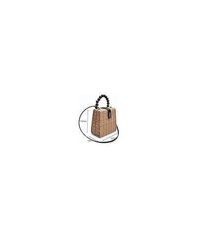 Straw Bag Summer Straw Beach Bag Women Summer Bag Crossbody Bag Handmade Woven Beach Handbags Straw Bags Women (Color : OneCo...