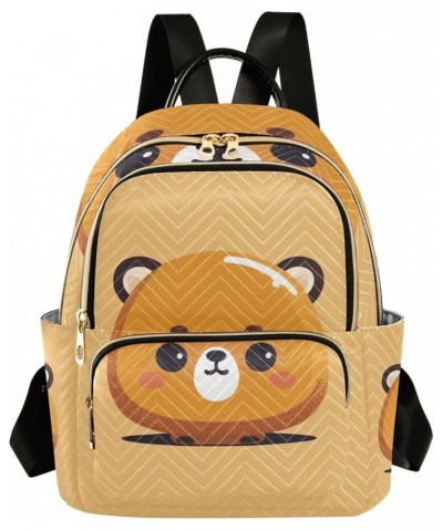 Sea Life White Casual Backpack Quilted Backpack Purse for Women Cartoon Bear Medium $16.09 Backpacks