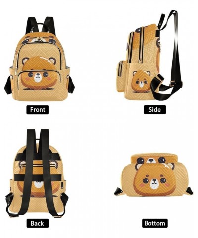 Sea Life White Casual Backpack Quilted Backpack Purse for Women Cartoon Bear Medium $16.09 Backpacks