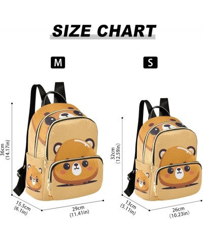 Sea Life White Casual Backpack Quilted Backpack Purse for Women Cartoon Bear Medium $16.09 Backpacks