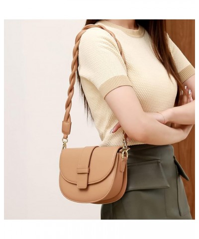 Crossbody Bags for Women Designer Handbags for Women Leather Satchel Bags Brown 2 $12.60 Satchels