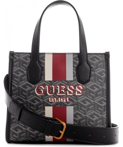 Silvana 2 Compartment Mini Tote Charcoal Logo $40.17 Crossbody Bags