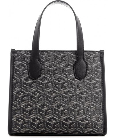 Silvana 2 Compartment Mini Tote Charcoal Logo $40.17 Crossbody Bags