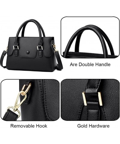 Handbags for Women Top Handle Handbag Black $32.43 Totes