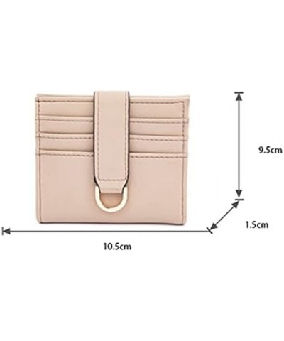 Thin Mini Women Business Credit Card Holders Girls Female Leather Small Wallet Money Coin Purse Organizer (Color : A) D $49.9...