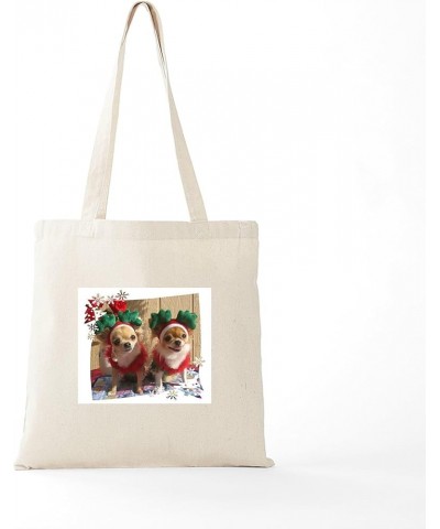 Chihuahua Mom Tote Bag Natural Canvas Tote Bag, Cloth Shopping Bag Chihuahua Xmas Tote Bag $8.00 Travel Gear