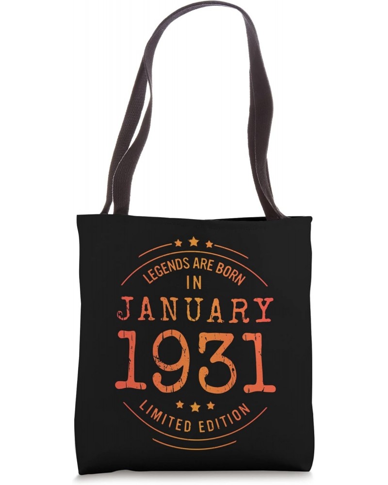 Birthday January 1931 Year Limited Edition Used Legends Tote Bag $11.18 Totes