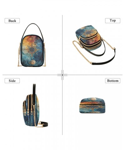 Quilted Crossbody Bags for Women,Compass Women's Crossbody Handbags Small Travel Purses Phone Bag $9.68 Crossbody Bags