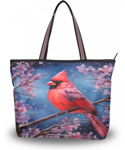 Women Tote Bags Flowers Floral Bird Winter Top Handle Satchel Handbags Shoulder Bag for Shopping L 20848050 $9.45 Satchels