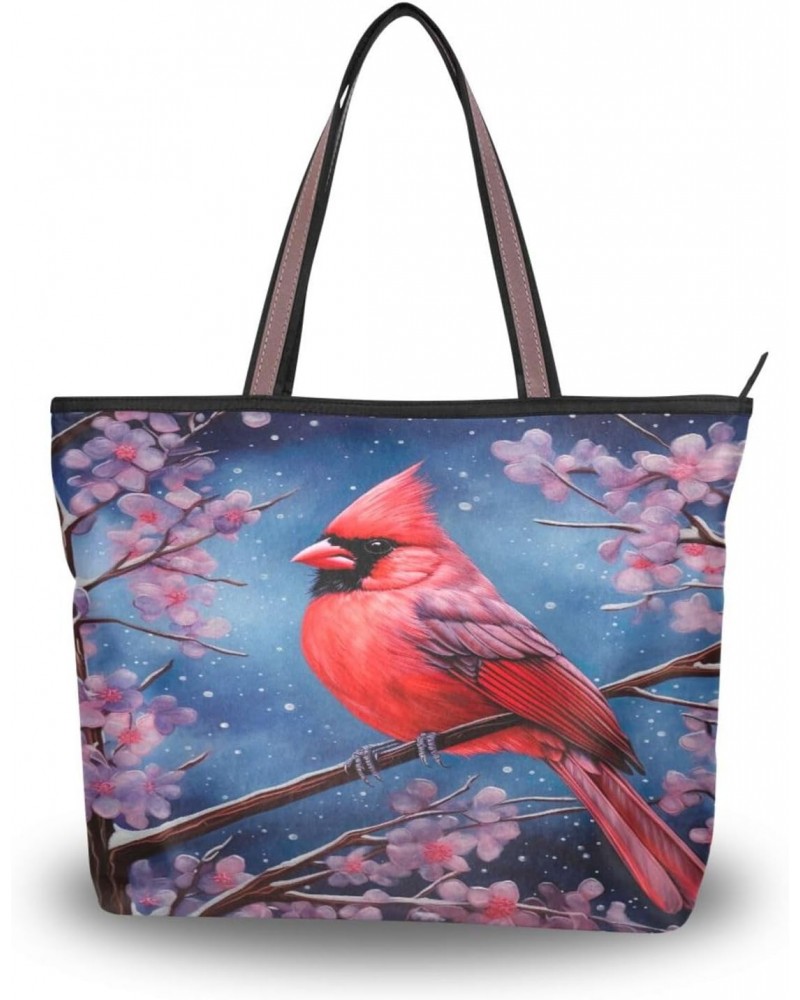 Women Tote Bags Flowers Floral Bird Winter Top Handle Satchel Handbags Shoulder Bag for Shopping L 20848050 $9.45 Satchels