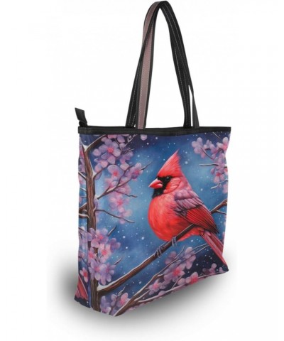 Women Tote Bags Flowers Floral Bird Winter Top Handle Satchel Handbags Shoulder Bag for Shopping L 20848050 $9.45 Satchels