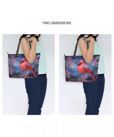 Women Tote Bags Flowers Floral Bird Winter Top Handle Satchel Handbags Shoulder Bag for Shopping L 20848050 $9.45 Satchels