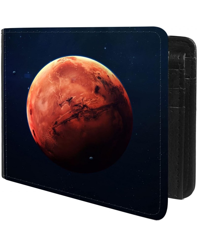 Unique Desige Pattern - Mars Planet, Slim Front Pocket Wallet Billfold RFID Blocking $12.30 Wallets