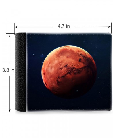 Unique Desige Pattern - Mars Planet, Slim Front Pocket Wallet Billfold RFID Blocking $12.30 Wallets