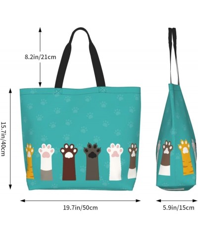 Women Shopping Bag -2 Cute Cat Paw $13.74 Totes