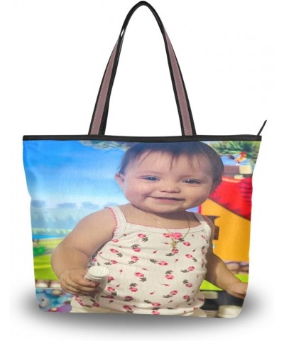 Custom Photo Canvas Tote Bag Personalized Picture Tote Bag Customized Photo Tote Bag Women Gift Custom Tote Bag L Size $14.50...