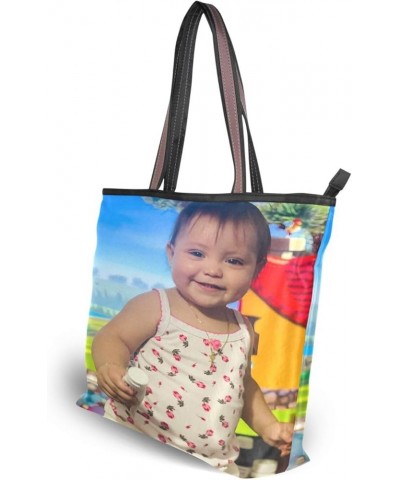 Custom Photo Canvas Tote Bag Personalized Picture Tote Bag Customized Photo Tote Bag Women Gift Custom Tote Bag L Size $14.50...