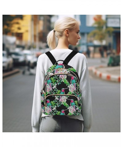 Small Backpack for Women Travel Bag Flowers and Hummingbird Daypack Purse Fashion Shoulder Bag Rucksack Small A78 $13.25 Back...