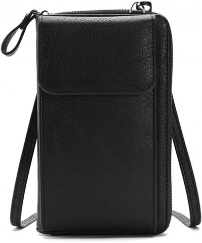 Crossbody Bags for Women Cell Phone Purse Wallet Ladies Small Women's Handbags PU Leather Shoulder Card Holder Black $6.72 Sh...