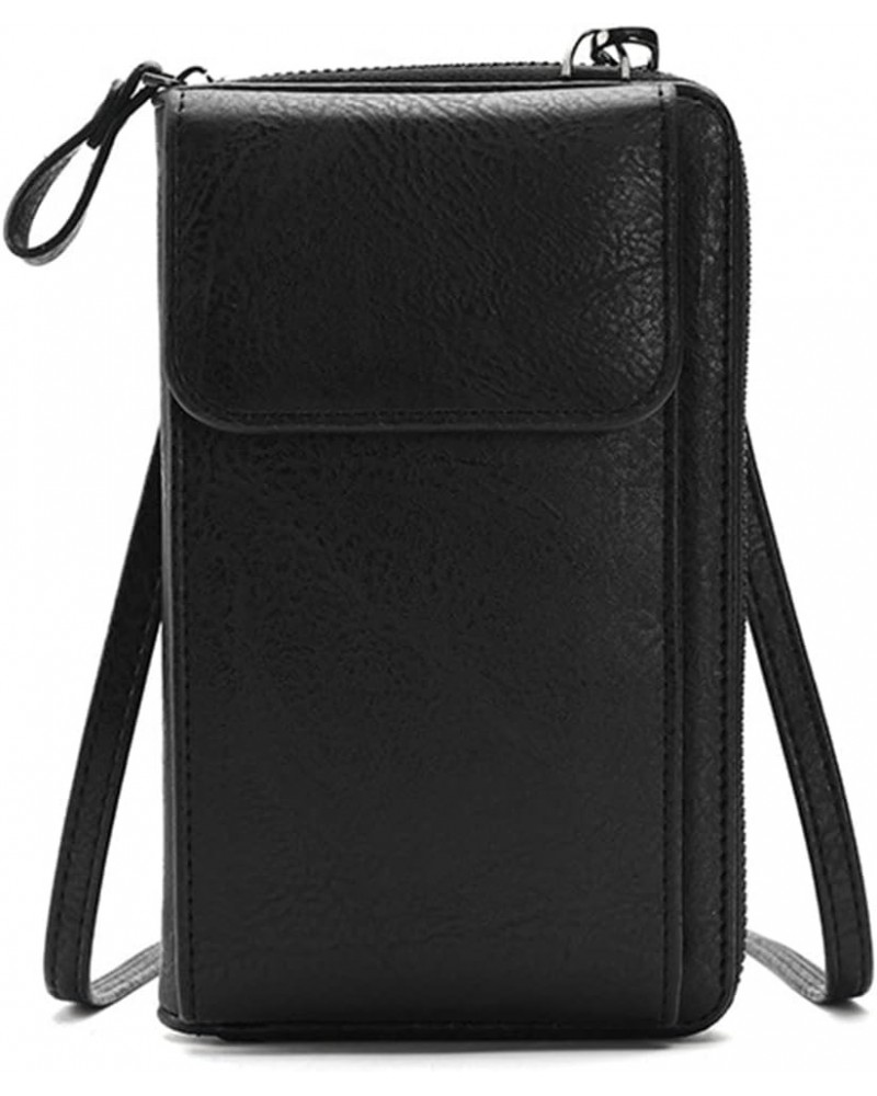 Crossbody Bags for Women Cell Phone Purse Wallet Ladies Small Women's Handbags PU Leather Shoulder Card Holder Black $6.72 Sh...