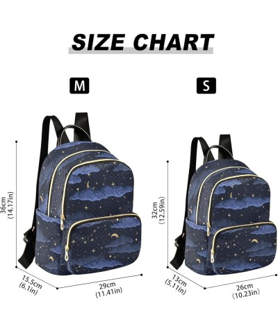 Travel Backpack Purse for Women Fashion Anti-theft Work Casual Stars Clouds Blue Daypack Shoulder Bag Medium Size Small $20.7...