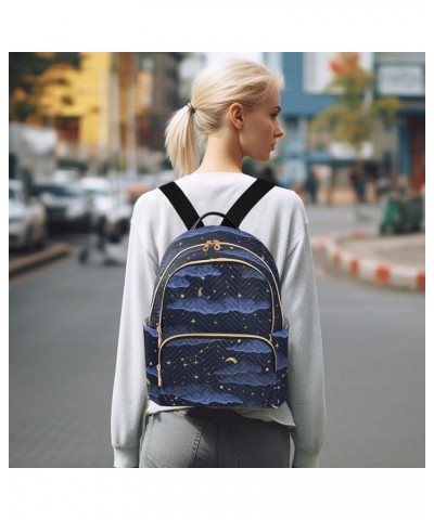 Travel Backpack Purse for Women Fashion Anti-theft Work Casual Stars Clouds Blue Daypack Shoulder Bag Medium Size Small $20.7...