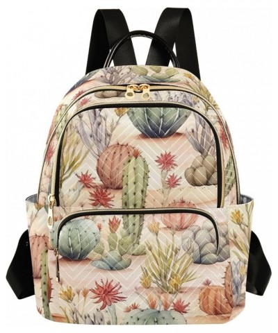 Medium Fashion Backpack for Women Desert Cactus Print Ladies Travel Daypack Aesthetic Shoulder Bag 10.2×5.1×12.5 IN $18.71 Ba...