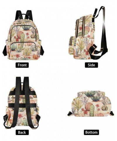 Medium Fashion Backpack for Women Desert Cactus Print Ladies Travel Daypack Aesthetic Shoulder Bag 10.2×5.1×12.5 IN $18.71 Ba...