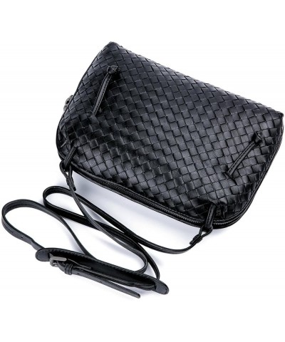 MKJHNBHQ Women's Woven Handmade Clutch Knitted Messenger Bag Mini Shoulder Handbag Fashion Shell Bag Shenlanse $59.46 Totes