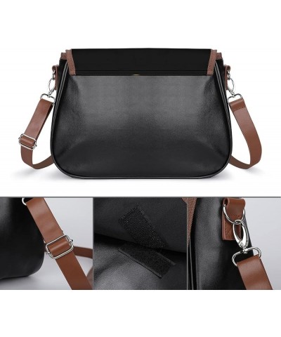 Fashion Crossbody Bags Women's Shoulder Bags Classic City Leather Satchels Hobo Bags Hand Drawn Lion Color11 $18.49 Hobo Bags