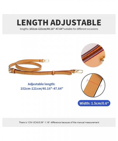 Adjustable Replacement Coach Handbags Straps Leather Strap for Purse Gold Clasp Style 8 Red Oiled Edge 1.8cm/0.7" Wide Gunbla...